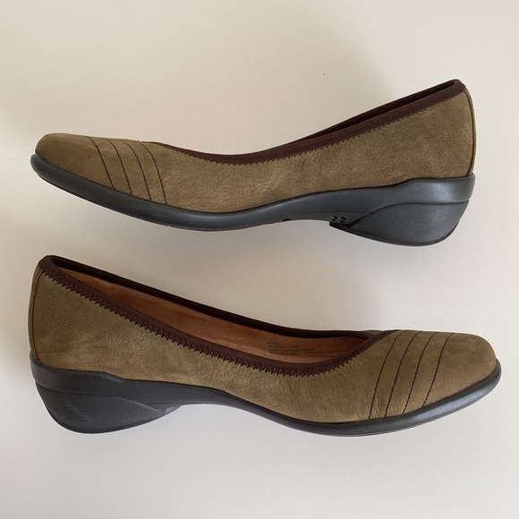 Naturalizer Novel Leather Slip-on Low Wedge Loafers Women's Size 7M N5 Comfort - Picture 12 of 16